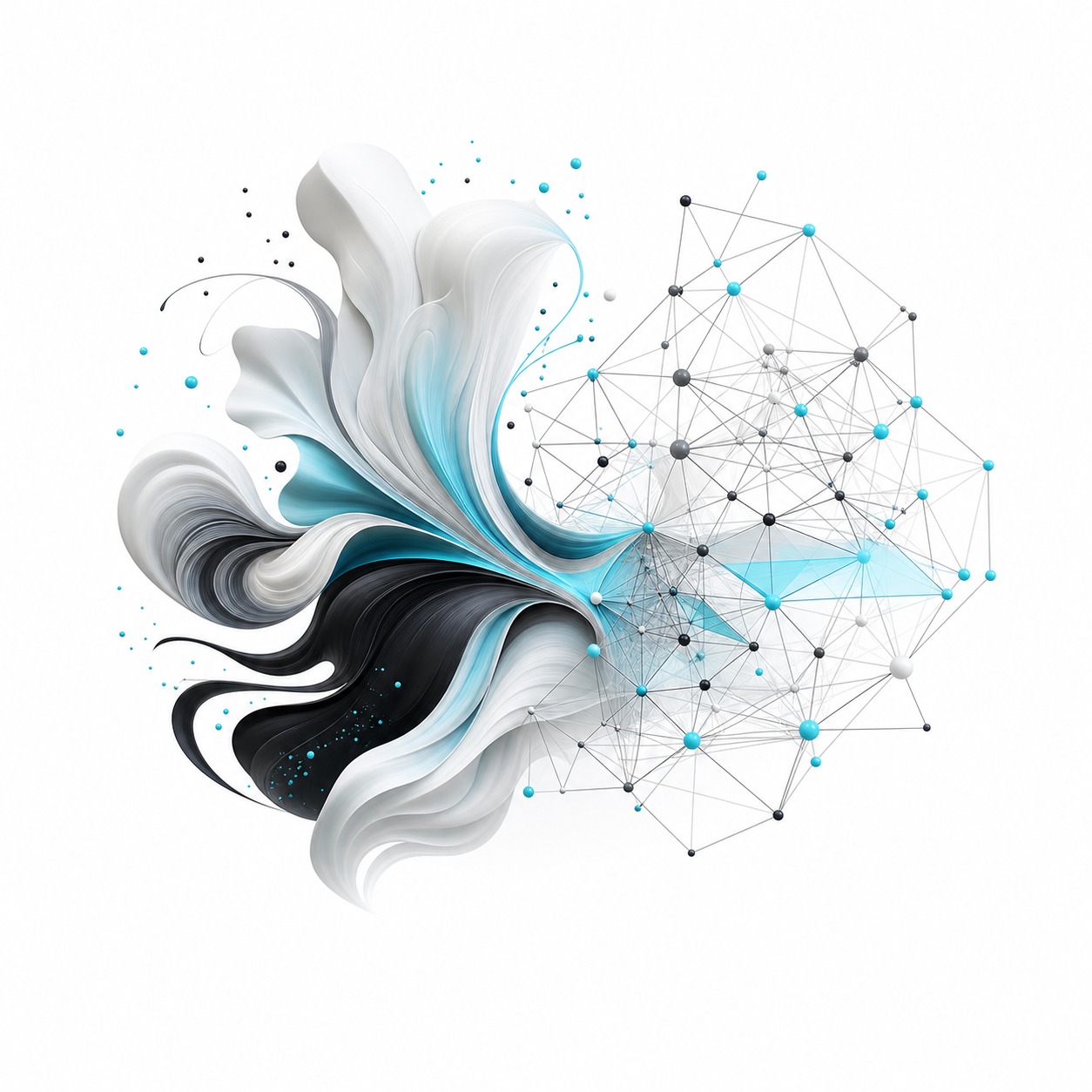 Creatividad humana conectada con inteligencia artificial
